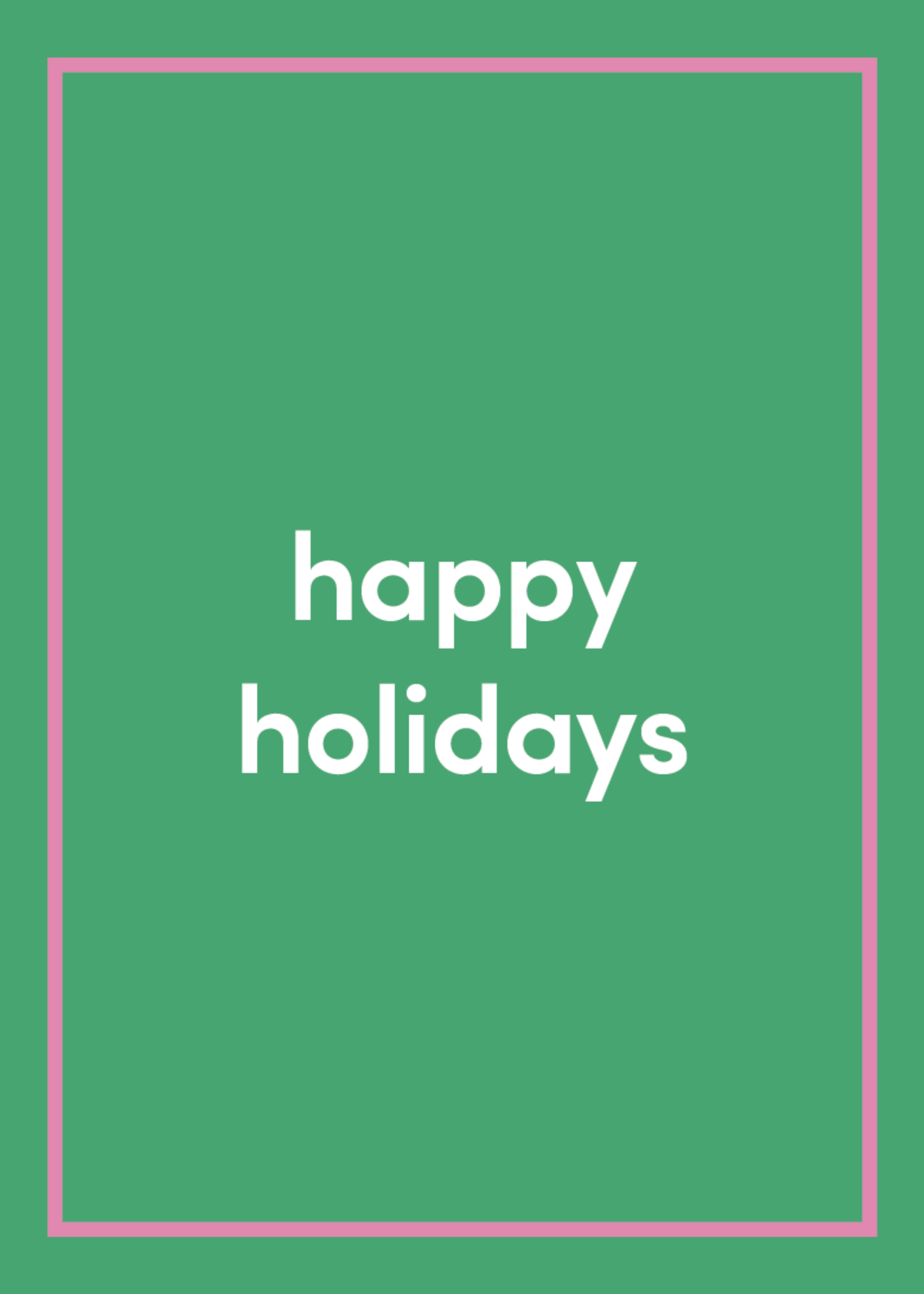 Happy Holidays Greeting Card Z8
