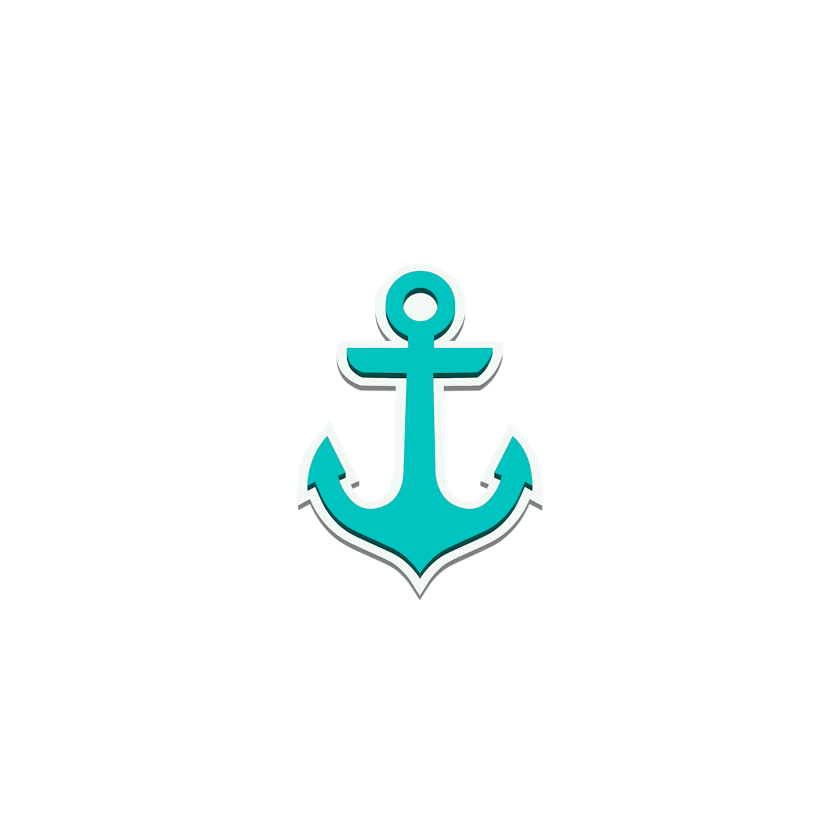 Bit - Turquoise Anchor K3