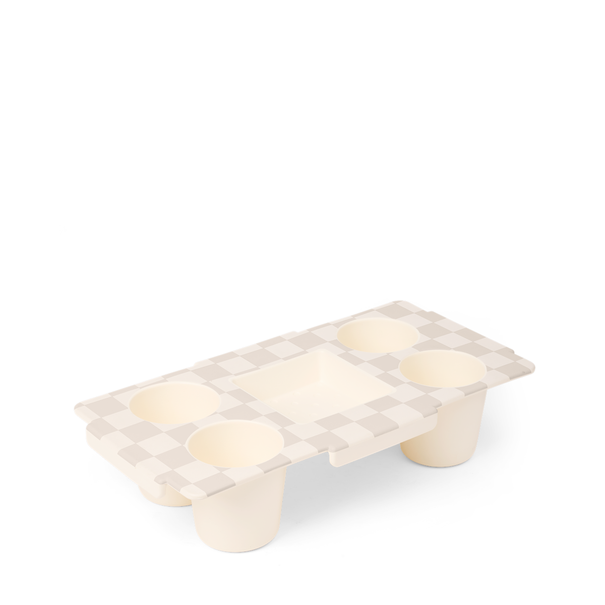 Top o' the to Ya - Checkered Coconut/Mushroom F1