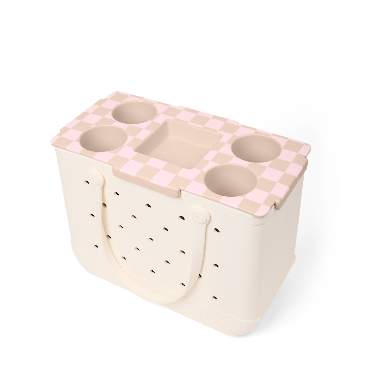 Top o' the to Ya - Checkered Linen/ Pink Marshmallow V5