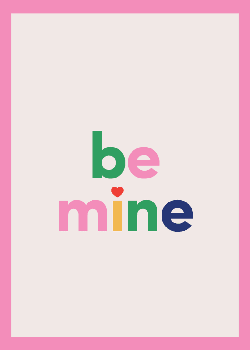 Be Mine Greeting Card Z0