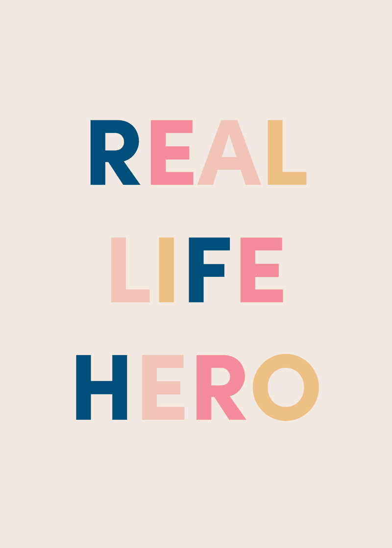Real Life Hero Greeting Card K3