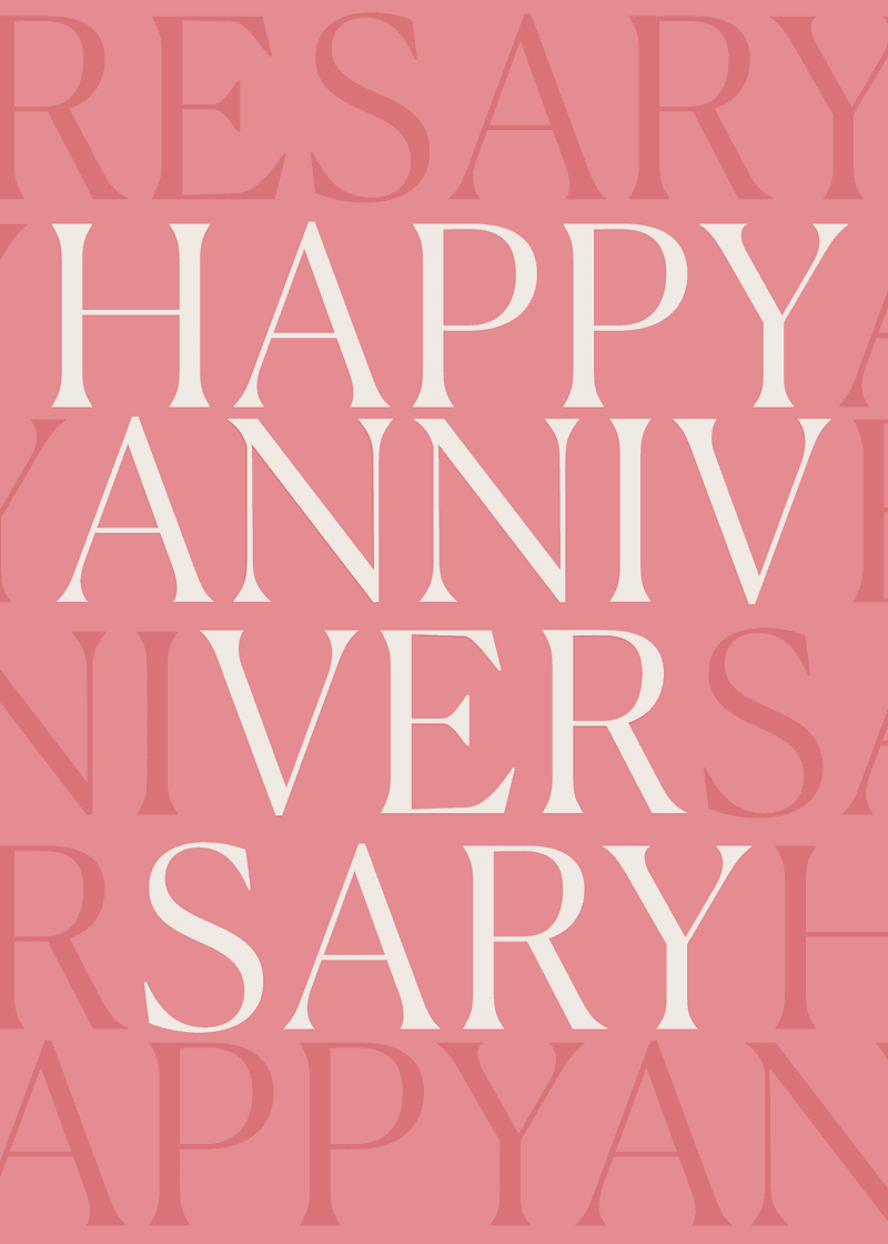 Happy Anniversary Greeting Card Y3