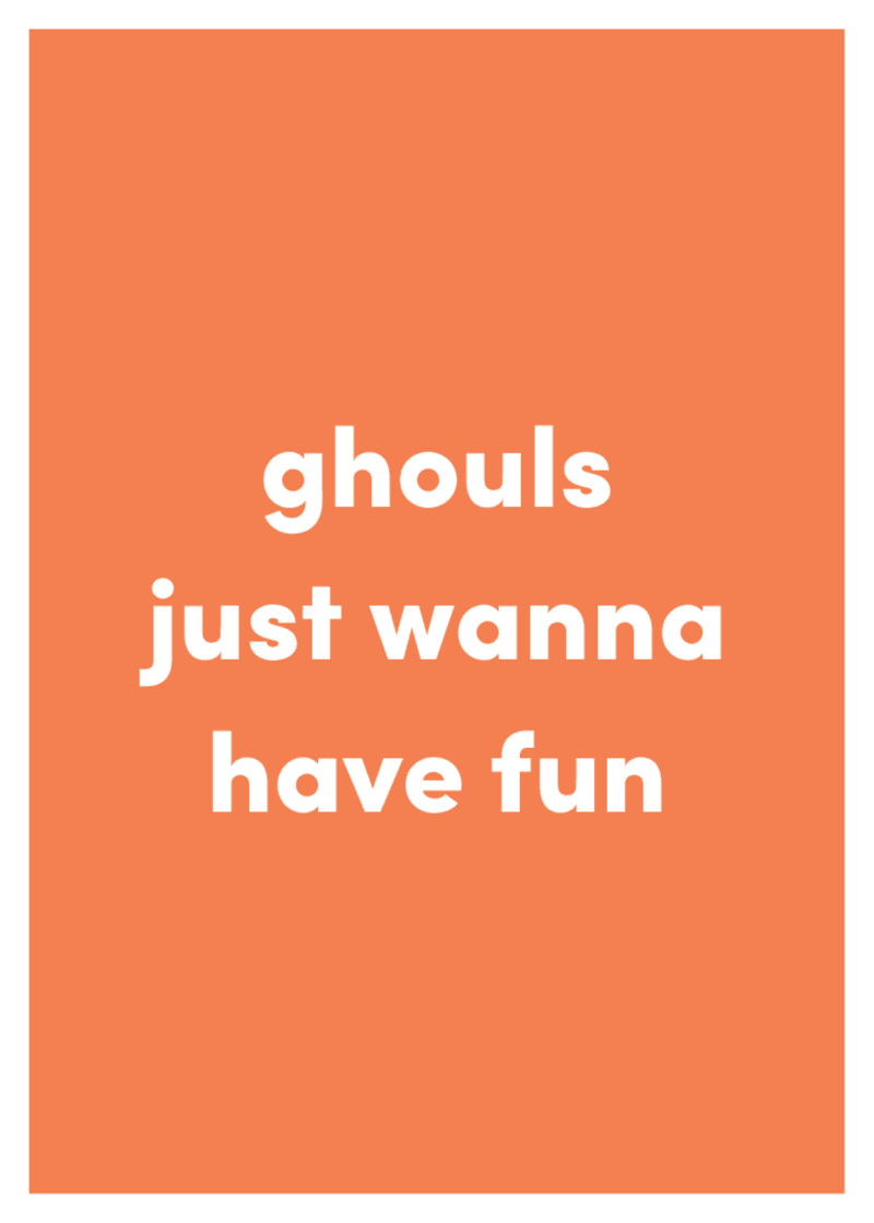 Ghouls Greeting Card M1