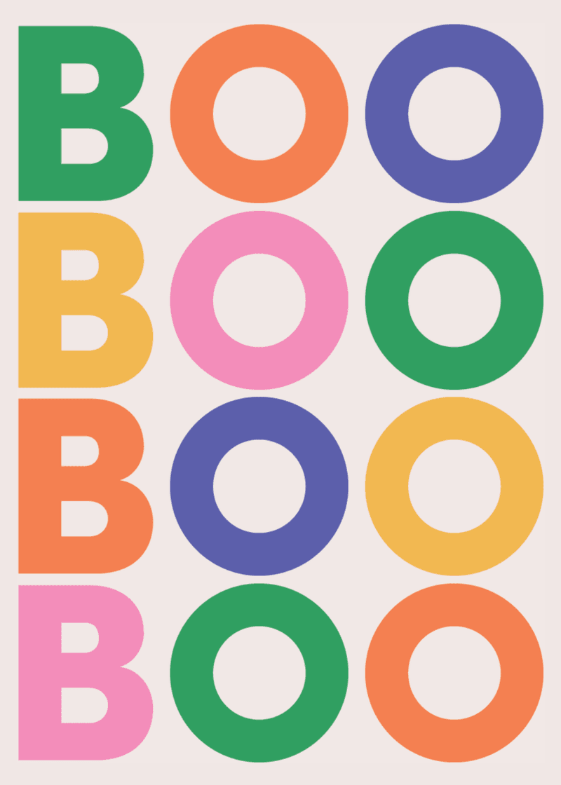 Boo Greeting Card P0
