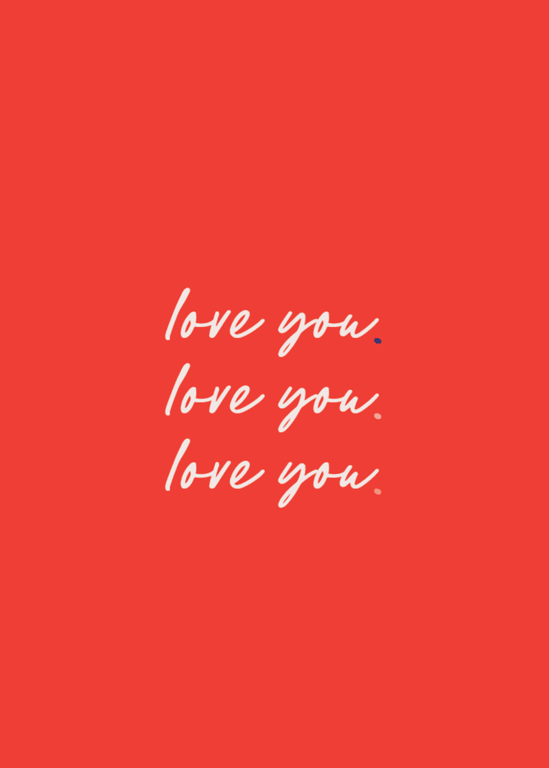 Love You Greeting Card W0