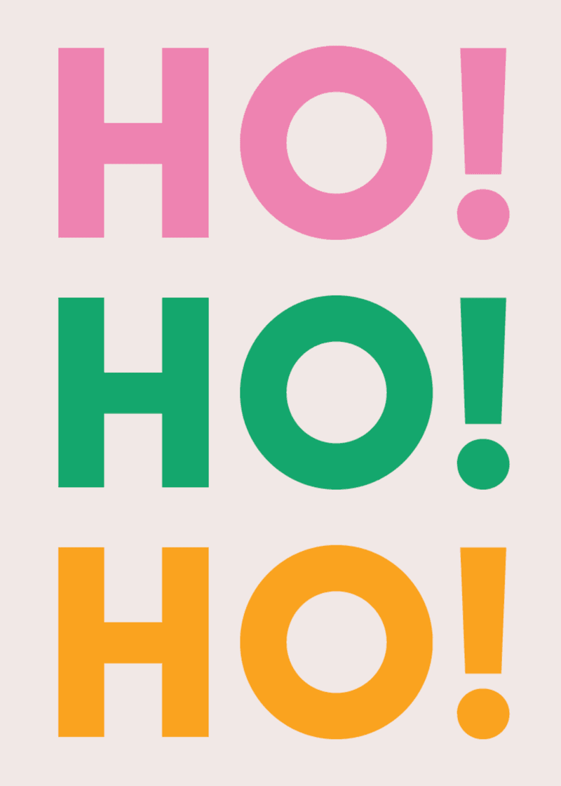Ho Ho Ho Greeting Card Q2
