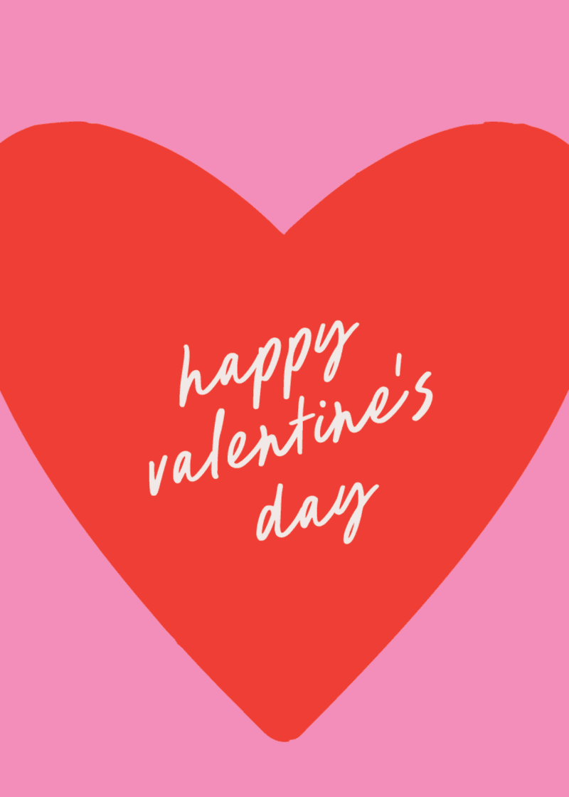 Happy Valentine's Day Greeting Card V8
