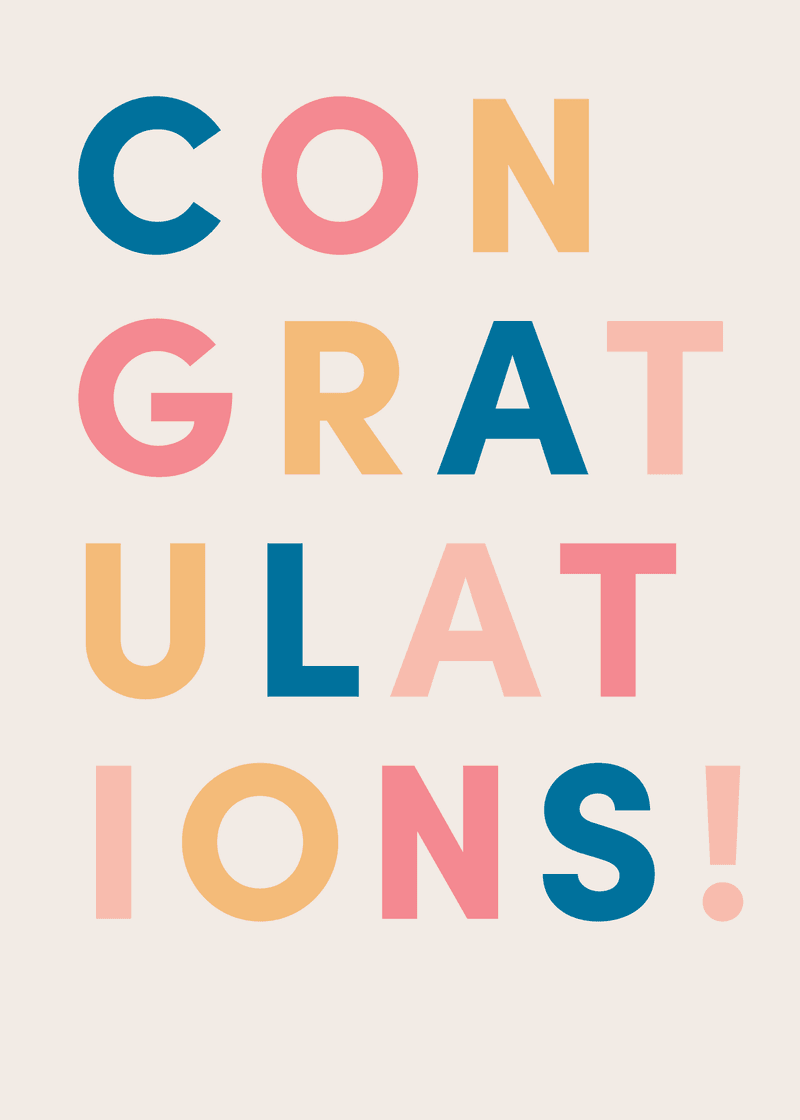 Congratulations Greeting Card N2