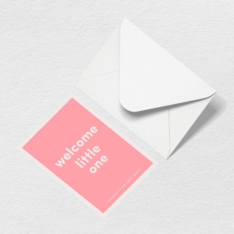 Welcome Little One Greeting Card F0
