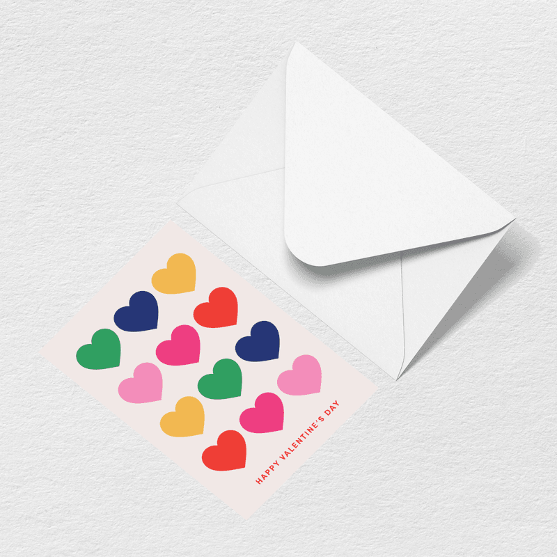 Hearts Greeting Card C8