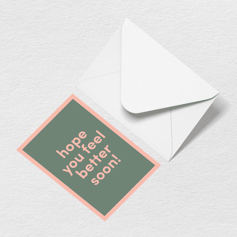 Feel Better Soon Greeting Card F6