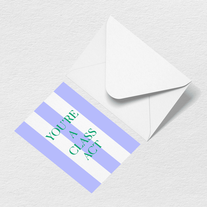Class Act Greeting Card C6