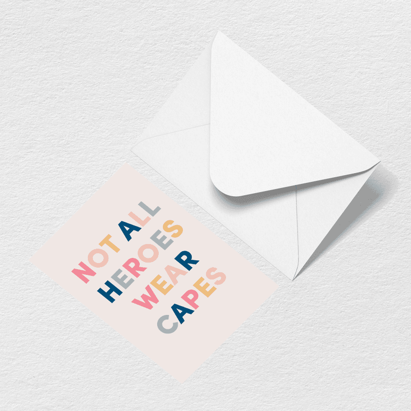 Heroes Greeting Card D4