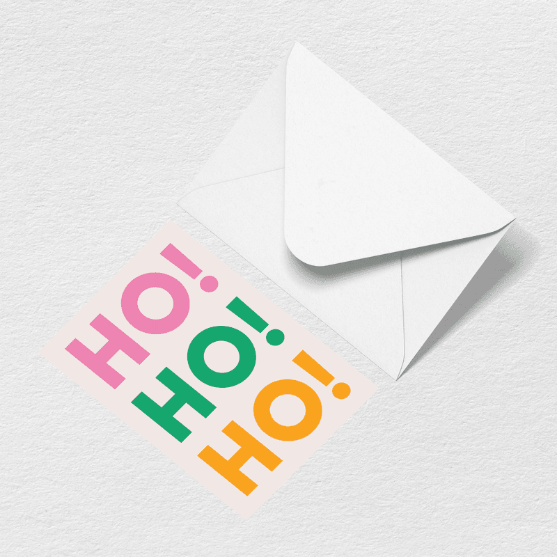 Ho Ho Ho Greeting Card Q2