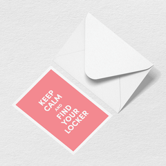 Keep Calm Greeting Card E7