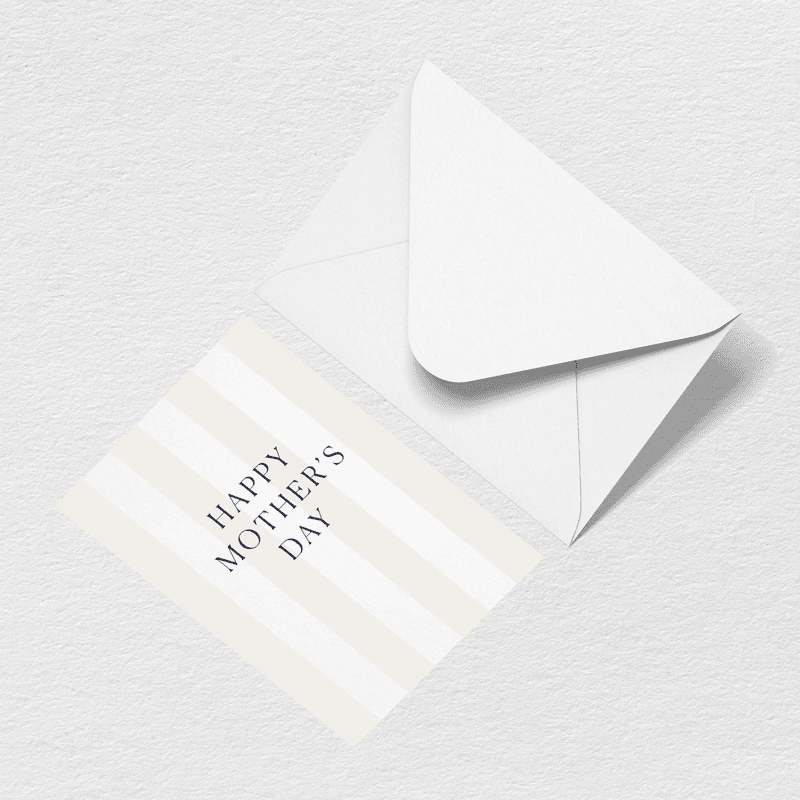 Mother's Day Stripes Greeting Card U0