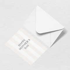Mother's Day Stripes Greeting Card U0