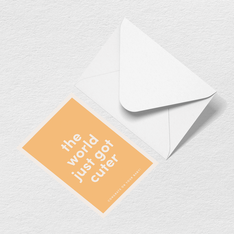 World Just Got Cuter Greeting Card Q2