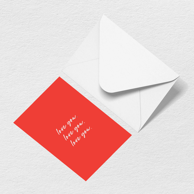 Love You Greeting Card W0