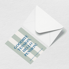 Hello Pension Greeting Card O3