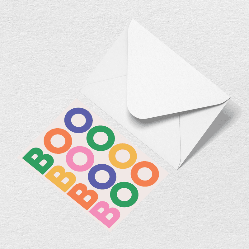 Boo Greeting Card P0